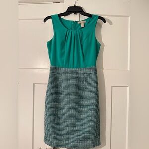 Banana Republic Green and Patterned Mini Dress